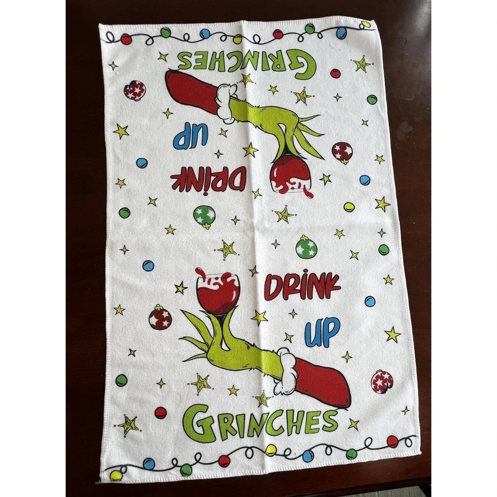 The‎ Grinch Kitchen Towels 25x16 Holiday Christmas New